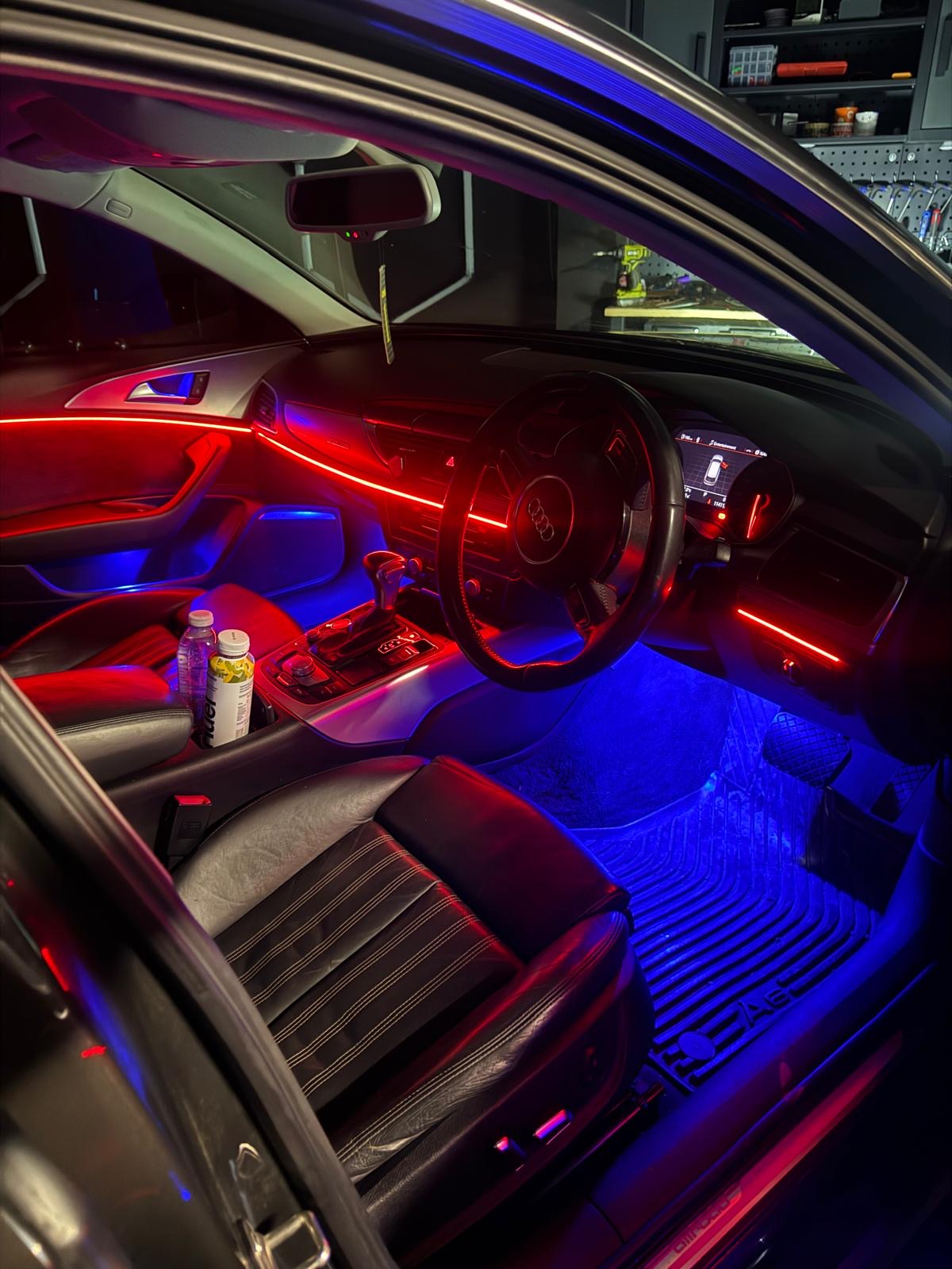 Audi footwell lighting